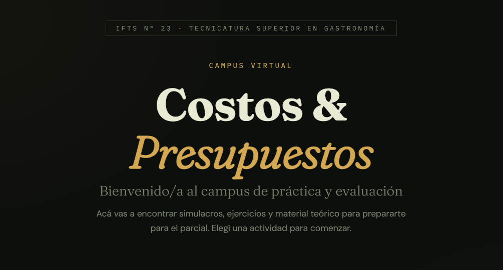 Costeo Académico - Campus