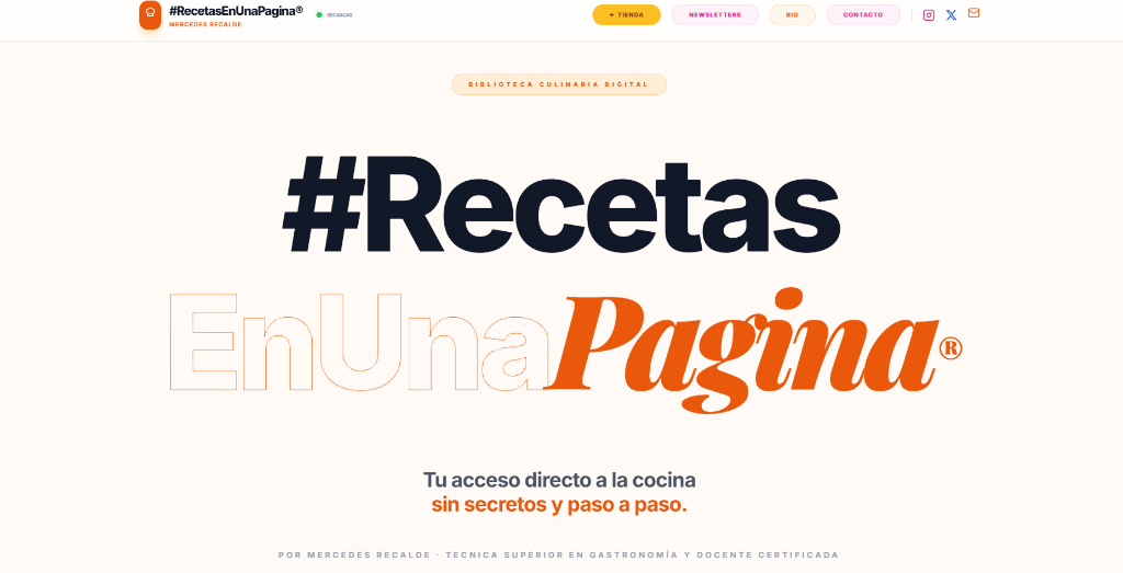 Recetas en una Página